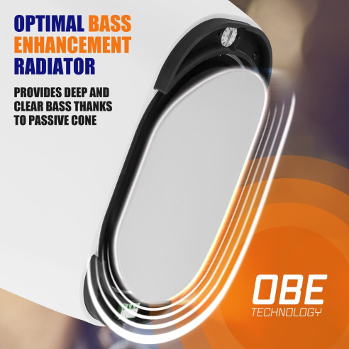 Power Dynamics BD80TW Altavoz Instalación IPX5 (Interior/Exterior) 8" Blanco