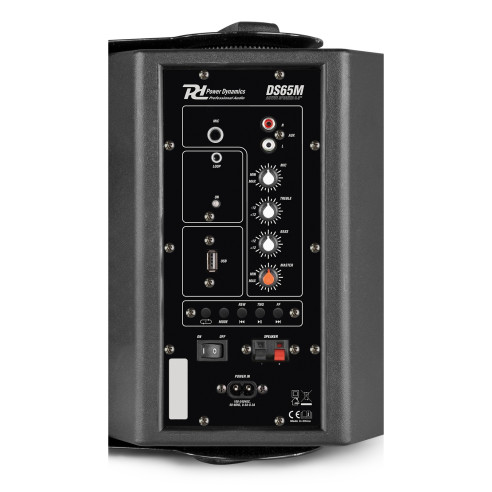 Power Dynamics DS65MB Conjunto de Altavoces Activo  Pasivo Con Bluetooth y USB 6,5"