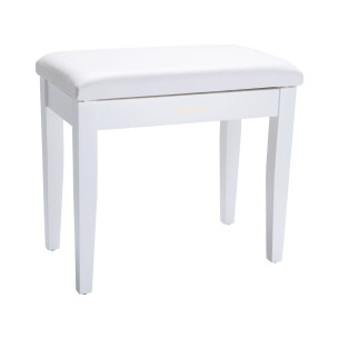 ROLAND RPB-100WH Banqueta Fija Blanca Mate con cajón
