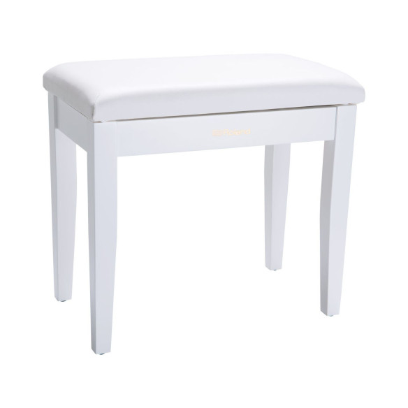 ROLAND RPB-100WH Banqueta Fija Blanca Mate con cajón