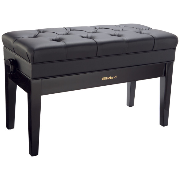 ROLAND RPB-D500PE Banqueta piano Doble Graduable Negra Brillo
