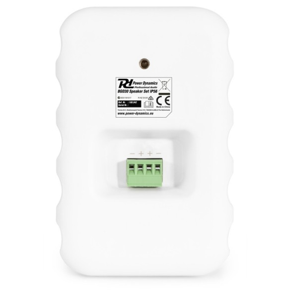 Power Dynamics BG030W Conjunto altavoces Interior/Exterior 3" 60W Blanco