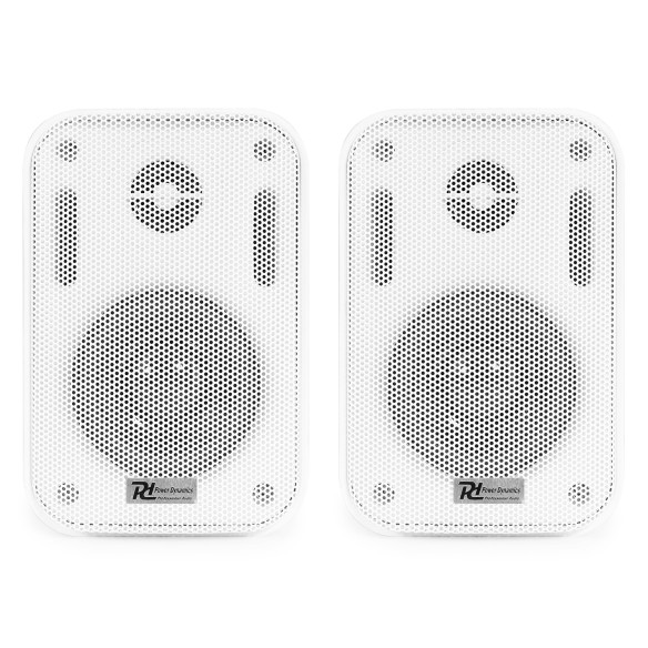 Power Dynamics BG030W Conjunto altavoces Interior/Exterior 3" 60W Blanco