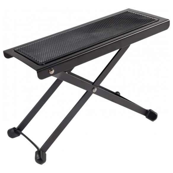 TAY-E TE-2004 Banquito Apoyapie Niquelado Negro