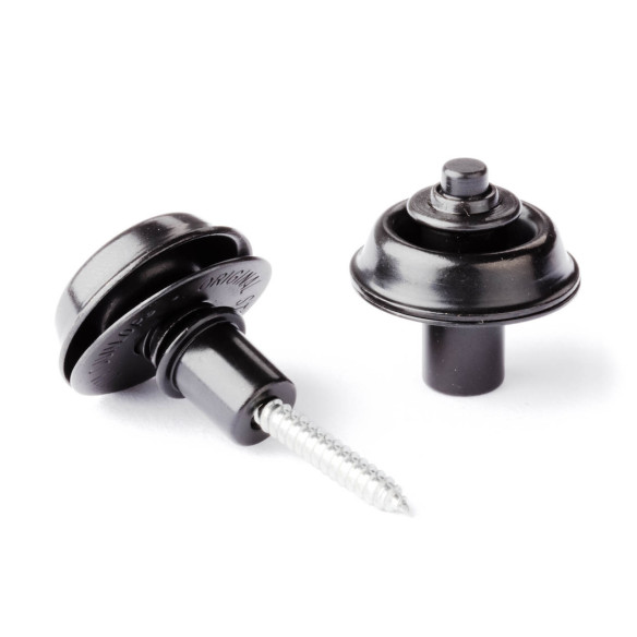 Dunlop SLS1403BK Set Enganches correa Flush Mount Negro