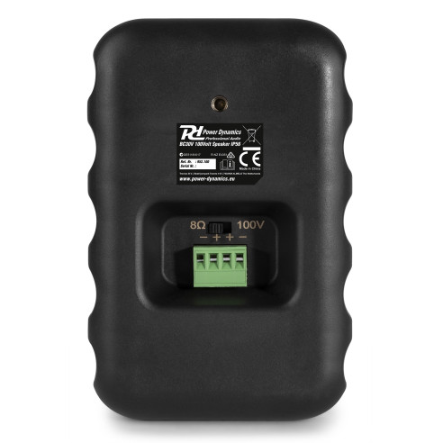 Power Dynamics BC30V Pareja altavoces negro 100V 8 Ohm 3" 60W - IPX5