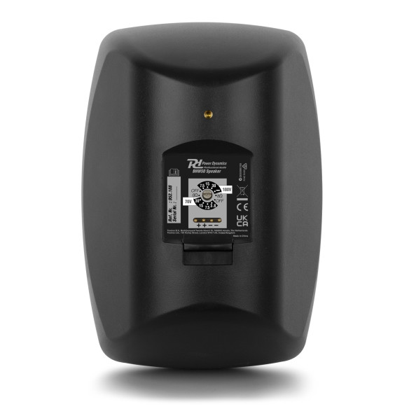 Power Dynamics BHW50BK Conjunto Altavoces Interior/Exterior 5" 80W Linea 100v