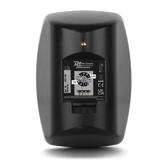 Power Dynamics BHW40BK Conjunto Altavoces Interior/Exterior 4" 60W. Linea 100v