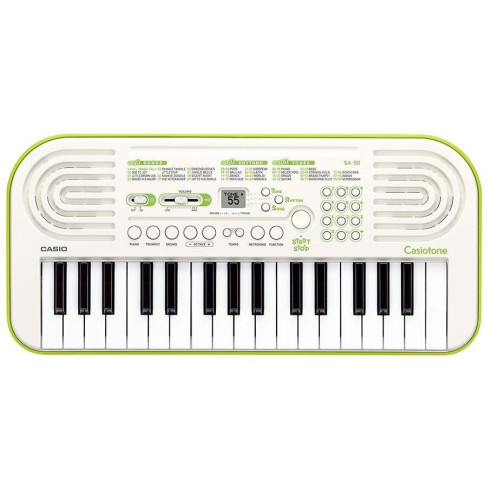 Casio SA-50 Mini Teclado 32 Teclas Blanco/Lima