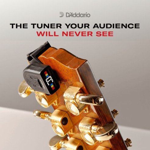 D'Addario PW-CT-12 NS Micro Afinador de pinza