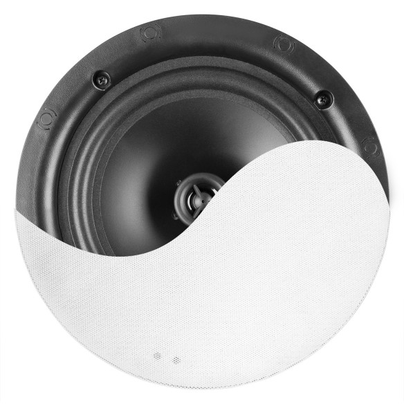 Power Dynamcis NCSS8 Altavoz Techo Perfil Bajo Calidad Hifi 2 Vias 8" Blanco
