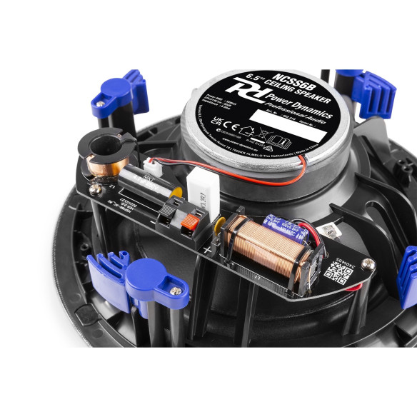 Power Dynamics NCSS6B Altavoz Techo Perfil Bajo Calidad Hifi 2 Vias 6 " Negro