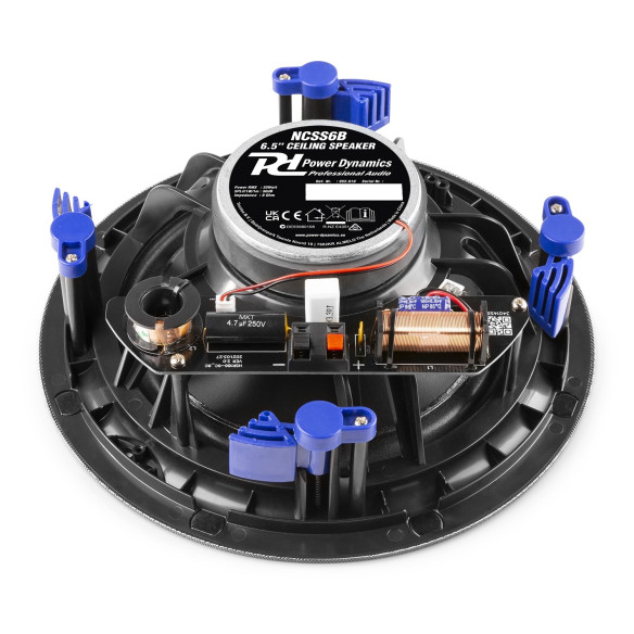 Power Dynamics NCSS8B Altavoz Techo Perfil Bajo Calidad Hifi 2 Vias 8" Negro