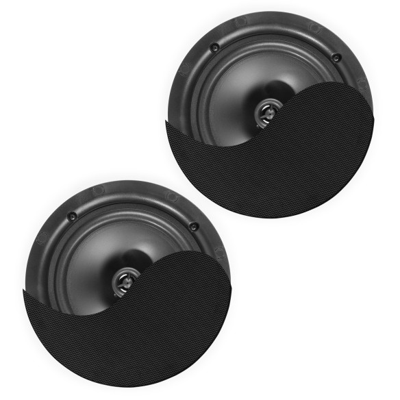 Power Dynamics NCBT5B Conjunto Altavoces de Techo Amplificados 5,25"  con BT Negro