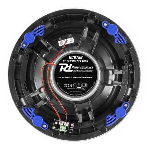 Power Dynamics  NCBT8B Conjunto Altavoces de Techo Amplificados con BT 8" Negros