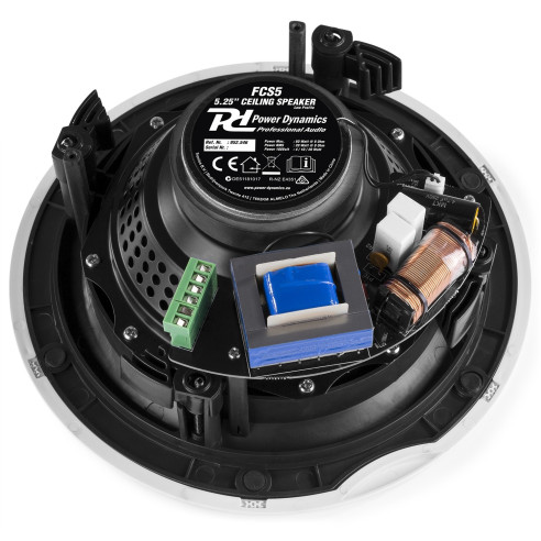 Power Dynamics FCS5 Altavoces de techo de bajo perfil Alta Gama 100V 5,25"