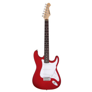 Aria STG-Mini Guitarra Eléctrica Infantil 1/2 Roja