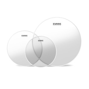 Evans ETP-G2CLR-S Juego Parches Tom Transparentes G2 (12",13",16")