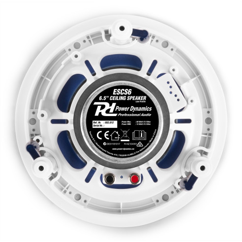 Power Dynamics ESCS6 Conjunto altavoces de techo de bajo perfil 6,5”