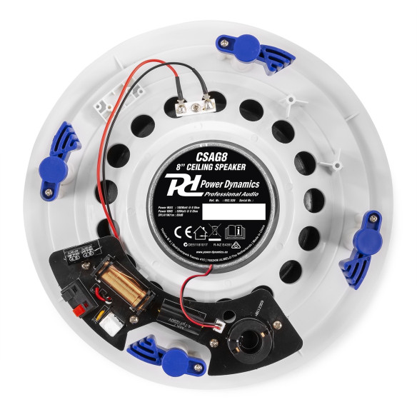 Power Dynamics CSSG8 Altavoz de Techo de Aluminio 8"  8 Ohm