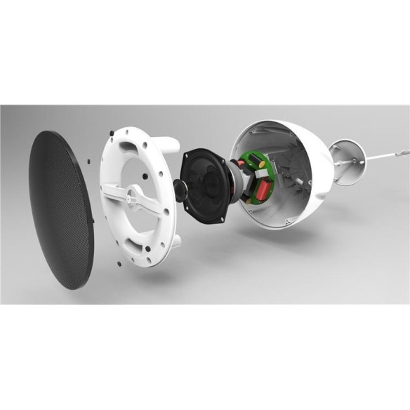 Power Dynamics PDS40W Altavoz Colgante Linea 100V 5,25" Blanco