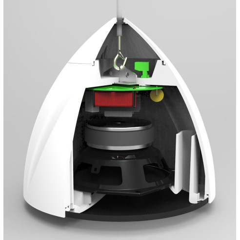 Power Dynamics PDS40W Altavoz Colgante Linea 100V 5,25" Blanco