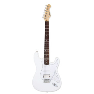 Aria STG-004-WH Guitarra Eléctrica Strato Blanca