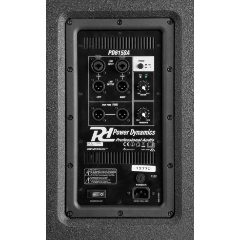 POWER DYNAMICS PD615SA Subwoofer Activo 15", 500 W.RMS