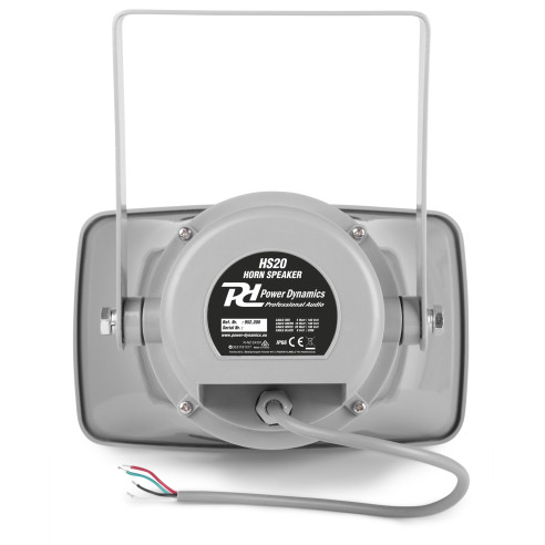 Power Dynamics HS20 Altavoz exponencial Bocina 20W 100V - IPX6