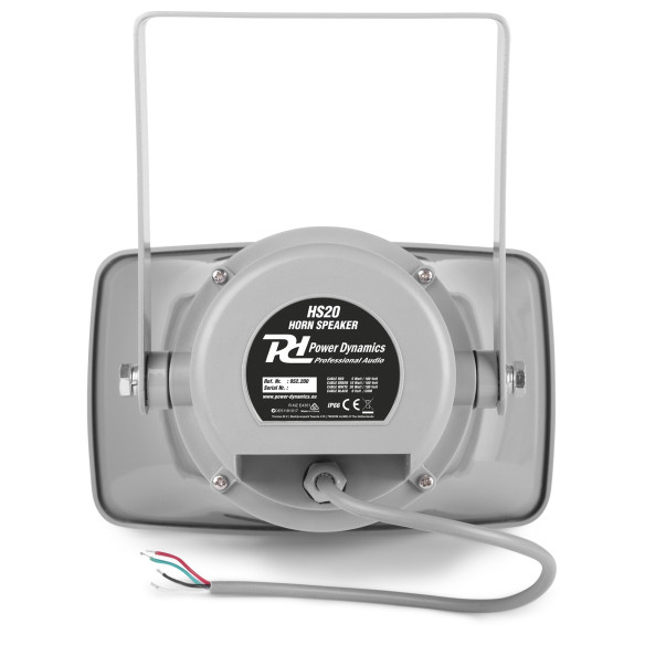 Power Dynamics HS20 Altavoz exponencial Bocina 20W 100V - IPX6