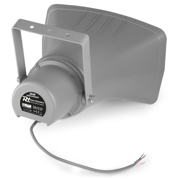 Power Dynamics HS40 Altavoz exponencial bocina 40W 100V - IPX6 Power Dynamics HS40 Altavoz exponencial bocina 40W 100V - IPX6