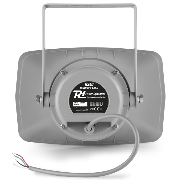 Power Dynamics HS40 Altavoz exponencial bocina 40W 100V - IPX6 Power Dynamics HS40 Altavoz exponencial bocina 40W 100V - IPX6