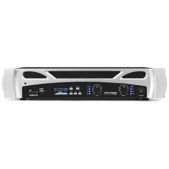 Vonyx VPA1500 PA Etapa Potencia Multimedia BT