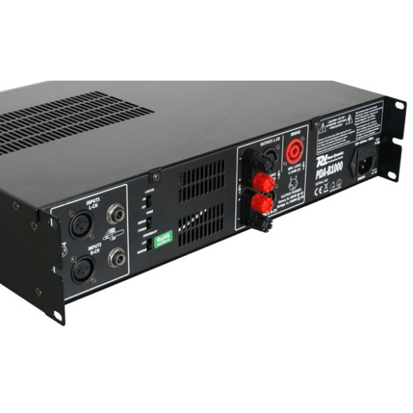 Power Dynamics PDA-B1000 Amplificador/Etapa Potencia 2x500 Watts