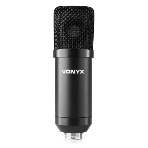 Vonyx CMS300B Micrófono de estudio Set USB Negro