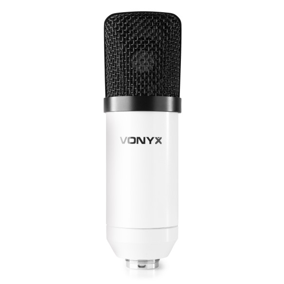 Vonyx CMS300W Micrófono de estudio Set USB Blanco