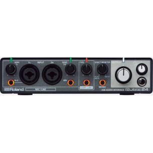 Roland Rubix24 Interfaz de alta resolución con cuatro salidas y dos entradas para Mac, PC y Ipad.