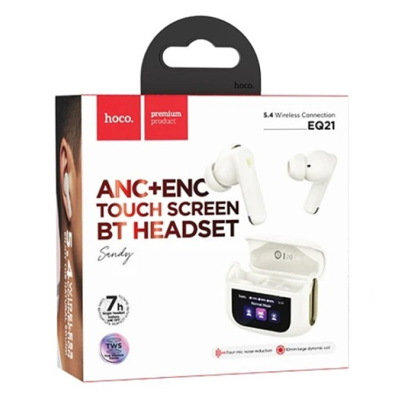 HOCO EQ21 Auriculares inalámbricos blancos