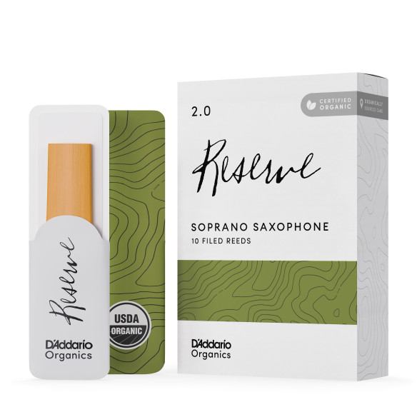 comprar Cañas Saxo soprano D'Addario Organic Reserve dureza 2, caja de 10 cañas orgánicas limadas. comprar Cañas Saxo soprano D'Addario Organic Reserve dureza 2, caja de 10 cañas orgánicas limadas.