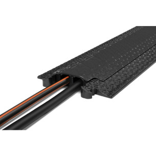 Adam Hall Defender MICRO 2 - Pasacables con 2 canales | tráfico medio | altura 4,5cm