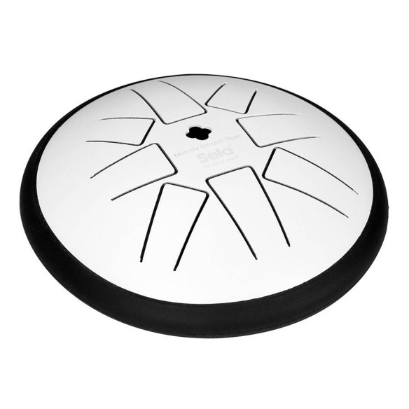 Sela 363 Tongue Drum 6" 8 Tongues, G minor, White Sela 363 Tongue Drum 6" 8 Tongues, G minor, White