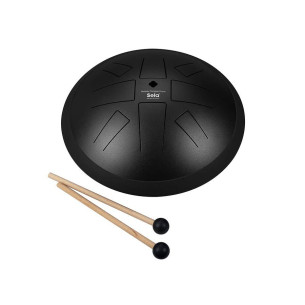 Sela 370 Tongue Drum 10" 8 tongues, A  Hirajoshi, black