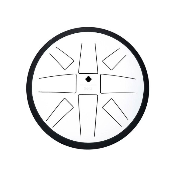 Sela 372 Tongue Drum 10" 8 tongues, C Major, White Sela 372 Tongue Drum 10" 8 tongues, C Major, White