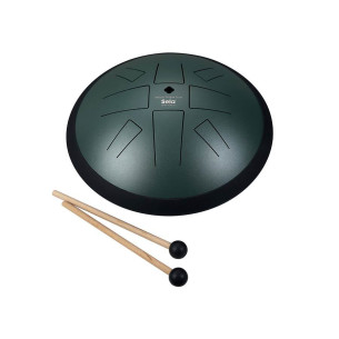 Sela 373 Tongue Drum 10" 8 tongues, C Golden Gate, Dark Green