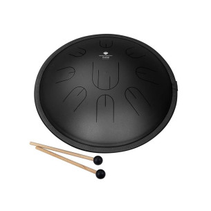 Sela 380 Tongue Drum 14" 9 tongues, D Kurd, Black