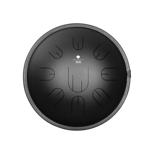 Sela 380 Tongue Drum 14" 9 tongues, D Kurd, Black