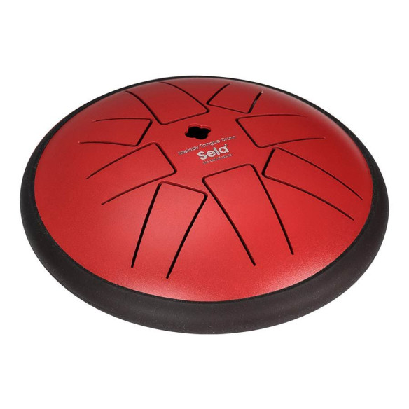 Sela 362 Tongue Drum 6" 8 tongues, F menor  Red Sela 362 Tongue Drum 6" 8 tongues, F menor  Red