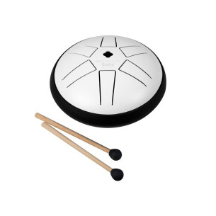 Sela 351 Tongue Drum 5.5" 6 tongues, B Mayor Pentatonic White