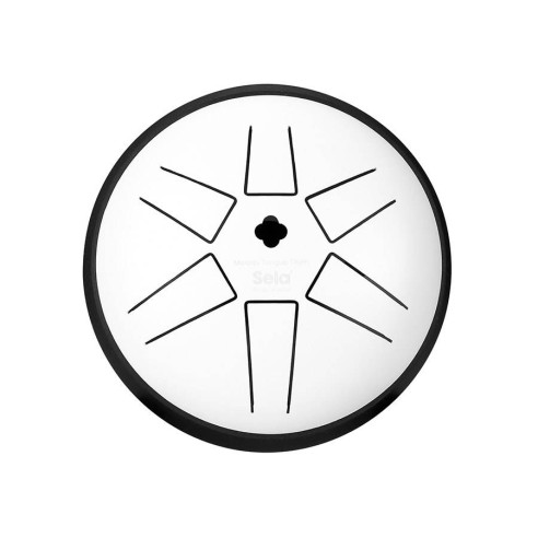 Sela 351 Tongue Drum 5.5" 6 tongues, B Mayor Pentatonic White
