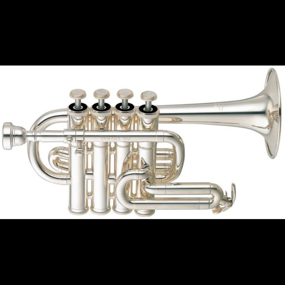 Yamaha YTR-6810S Trompeta Piccolo Sib/La Plateada